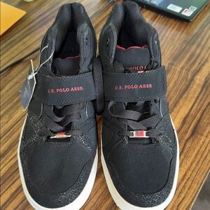 U.S. Polo Assn. Black Sneakers with Velcro Straps